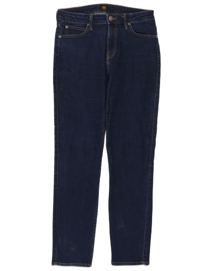 Lee Womens Elly Slim Jeans W30 L29 Navy Blue Cotton