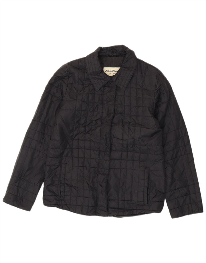 EDDIE BAUER Γυναικείο μπουφάν με επένδυση UK 10 Small Black Nylon