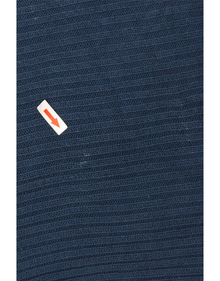 CALVIN KLEIN JEANS Ανδρικό γραφικό πουλόβερ με λαιμόκοψη μεγάλο μπλε