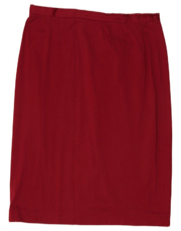 Luisa Spagnoli Γυναικεία Pencil Φούστα IT 48 XL W34 Βουργουνδία
