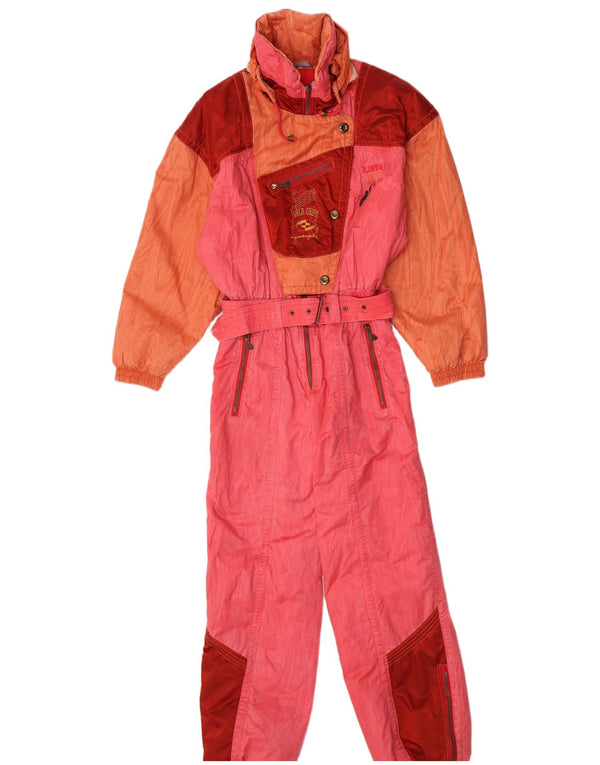 Γυναικεία φόρμα σκι με κουκούλα Luhta UK 10 Small Pink Colourblock