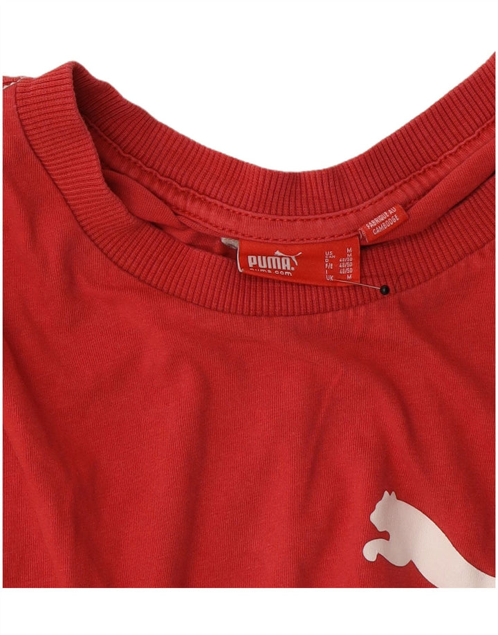 Ανδρικό γραφικό μπλουζάκι Puma Top Medium Red