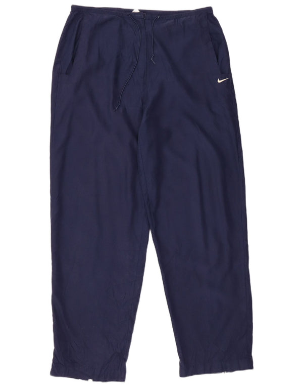 NIKE Γυναικείο κωνικό casual παντελόνι US 12/14 μεγάλο W32 L30 Navy Blue