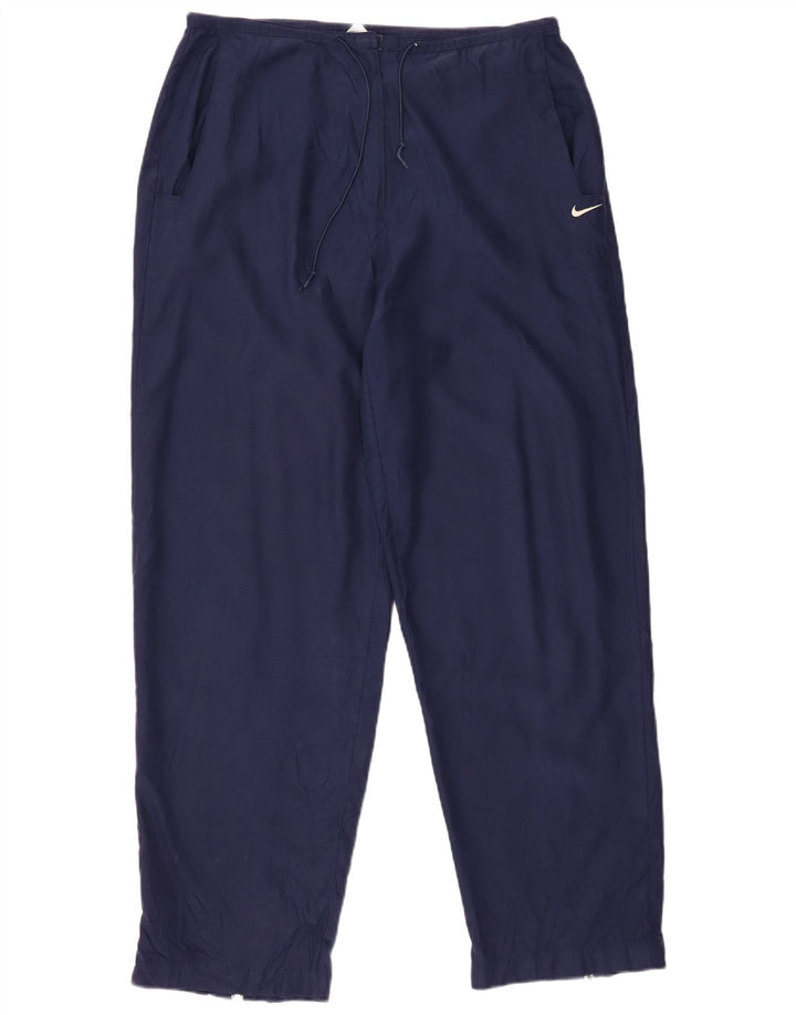 NIKE Γυναικείο κωνικό casual παντελόνι US 12/14 μεγάλο W32 L30 Navy Blue