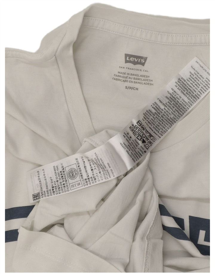 Ανδρικό γραφικό T-Shirt Levi's Top Μικρό λευκό βαμβακερό