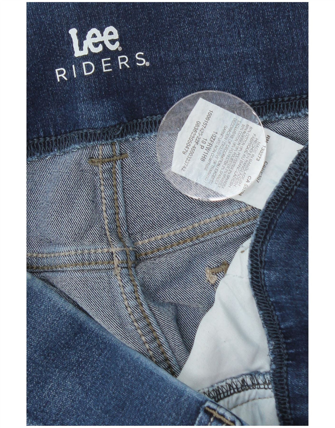 Lee Womens Riders Slim Jeans US 18 2XL W38 L27 Μπλε βαμβακερό