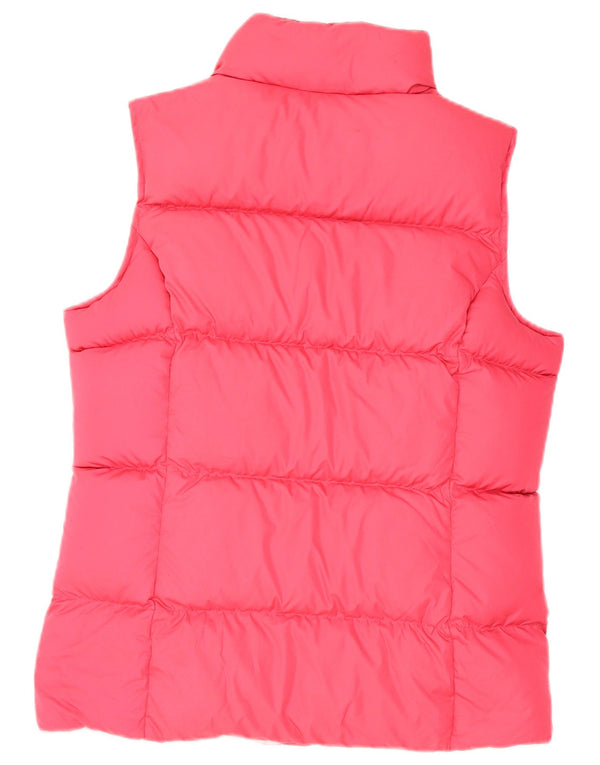 Lands End Girls Padded Gilet 13-14 Years XL Pink Polyester