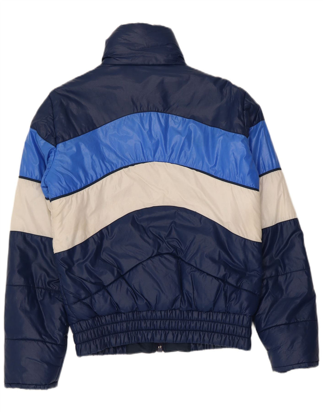 Belfe Ανδρικό μπουφάν IT 46 Small Navy Blue Colorblock Πολυαμίδιο