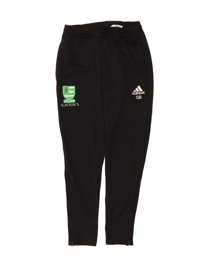 ADIDAS Mens Graphic Tracksuit Trousers Small  Black Polyester Vintage Adidas and Second-Hand Adidas from Messina Hembry 