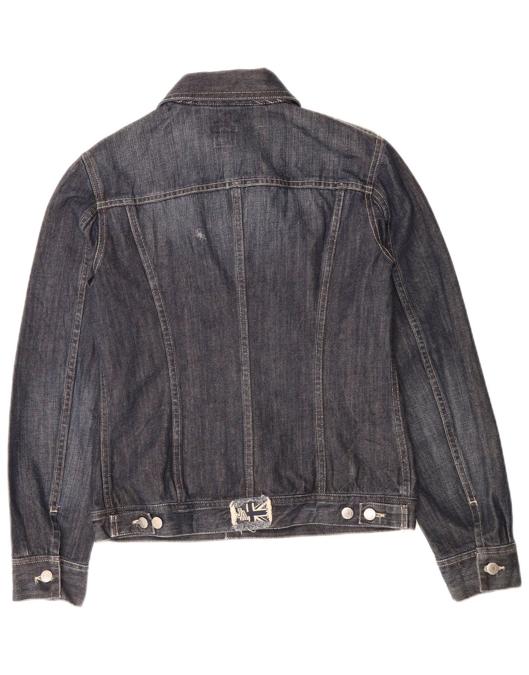 JOHN ASHFIELD Boys Denim Jacket 11-12 Years XL Navy Blue Cotton