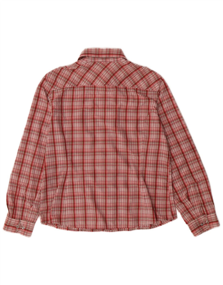 Schoffel Γυναικείο Slim Fit Shirt UK 14 Medium Red Check Polyamide