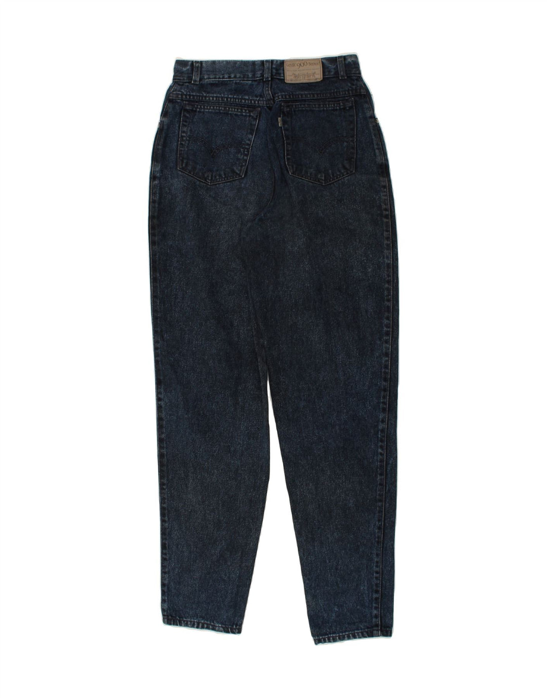 LEVI'S Womens Tapered Jeans US 9 Medium W28 L31 Navy Blue Cotton Vintage Levi's and Second-Hand Levi's from Messina Hembry 