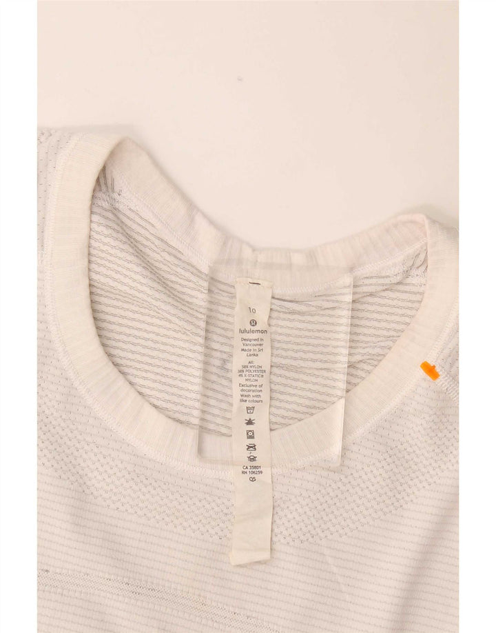 Lululemon Γυναικείο T-Shirt Top US 10 Large White Nylon