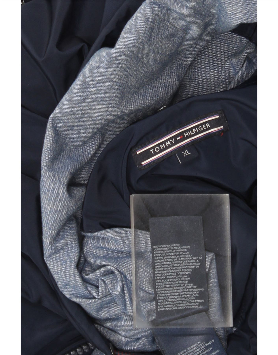 Ανδρικό μπουφάν Tommy Hilfiger Windbreaker UK 42 XL Navy Blue Polyester