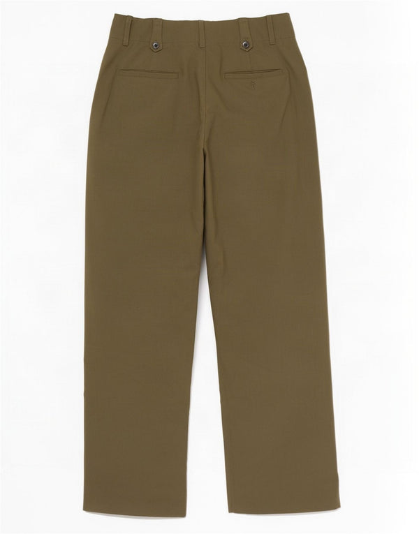 Zara γυναικείο ψηλόμεσο παντελόνι Chino XS W24 L28 Χακί Πολυεστέρας