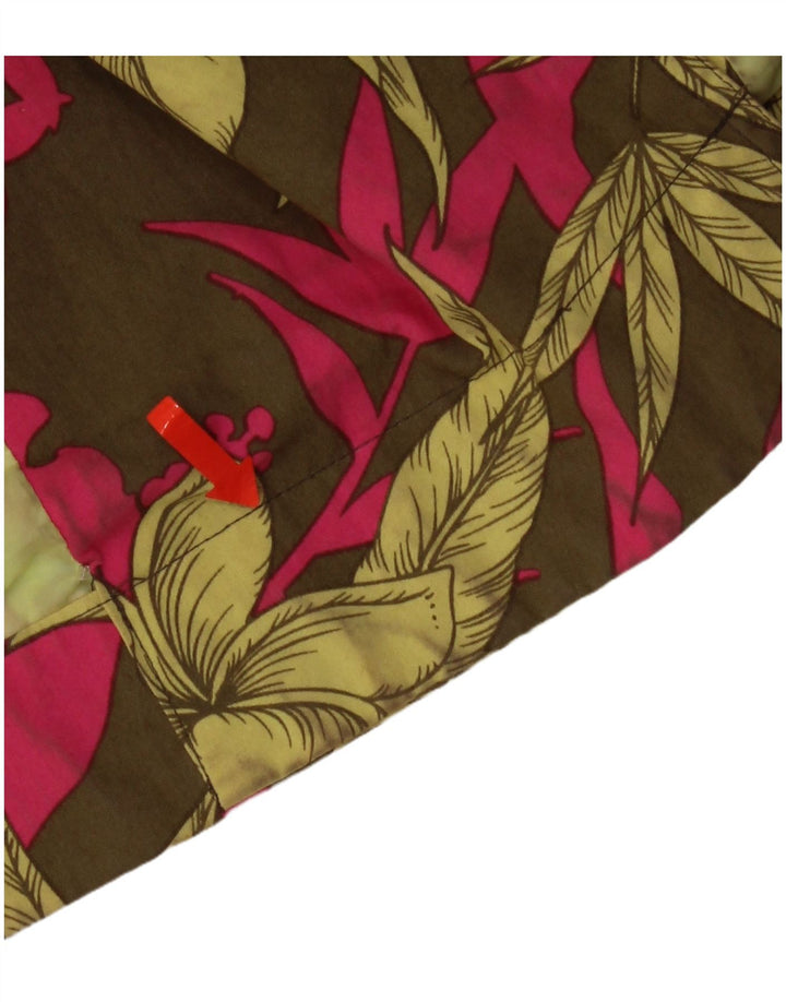 Billabong Γυναικεία καμπαρντίνα UK 12 Medium Khaki Floral Βαμβάκι