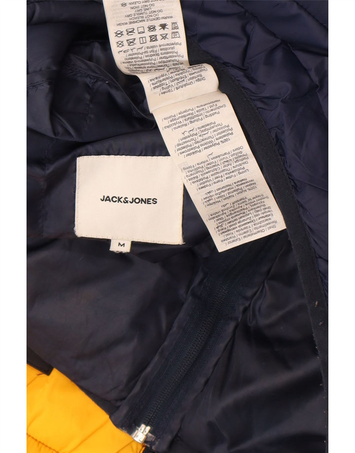 Jack & Jones Ανδρικό μπουφάν με κουκούλα UK 38 Medium Navy Blue Colourblock