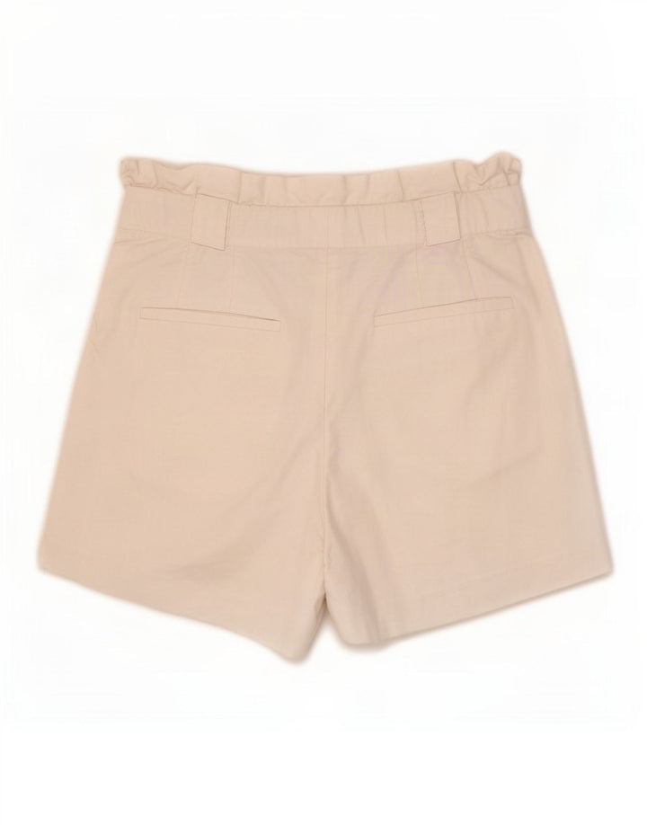 Zara Γυναικείο σορτς Chino με καρφίτσα μεσαίο λευκό W28