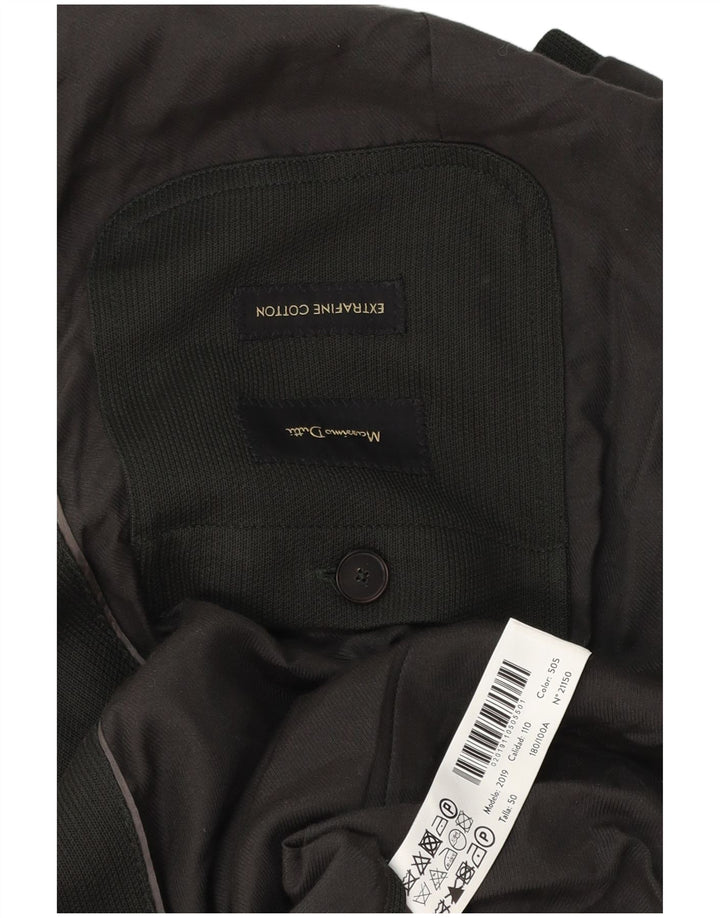 MASSIMO DUTTI Ανδρικό μπλέιζερ 3 κουμπιών μπουφάν IT 50 μεσαίου γκρι βαμβακερό