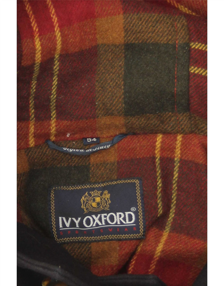 Ανδρικό παλτό Duffle με κουκούλα Ivy Oxford IT 54 2XL μαύρο πολυεστέρα