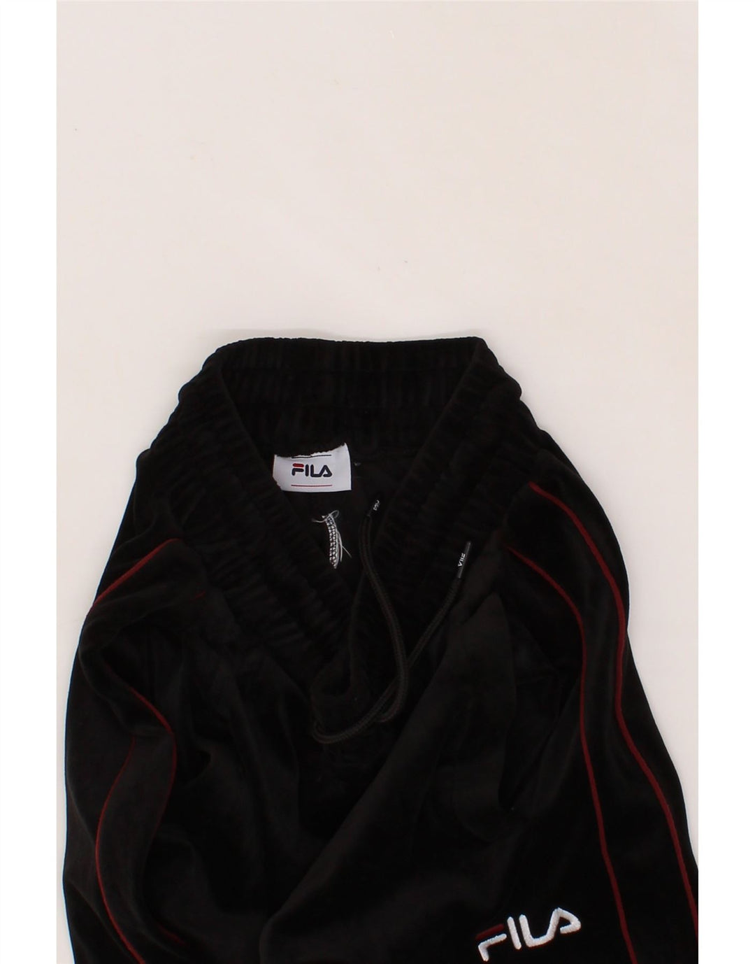 FILA Womens Tracksuit Trousers UK 8 Small  Black Vintage Fila and Second-Hand Fila from Messina Hembry 