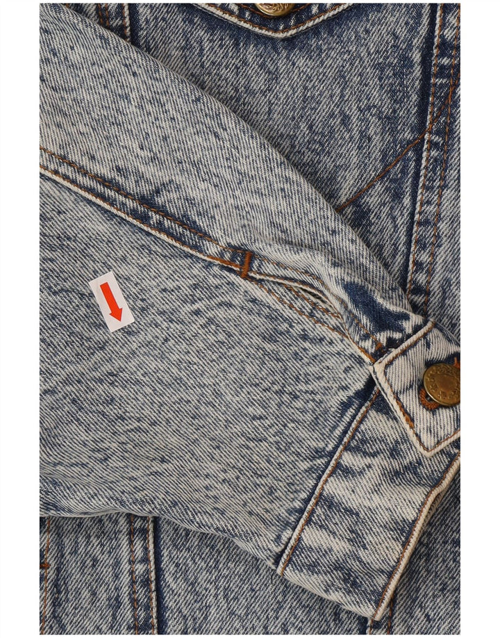 POLARIS Mens Denim Jacket UK 40 Large Blue Cotton