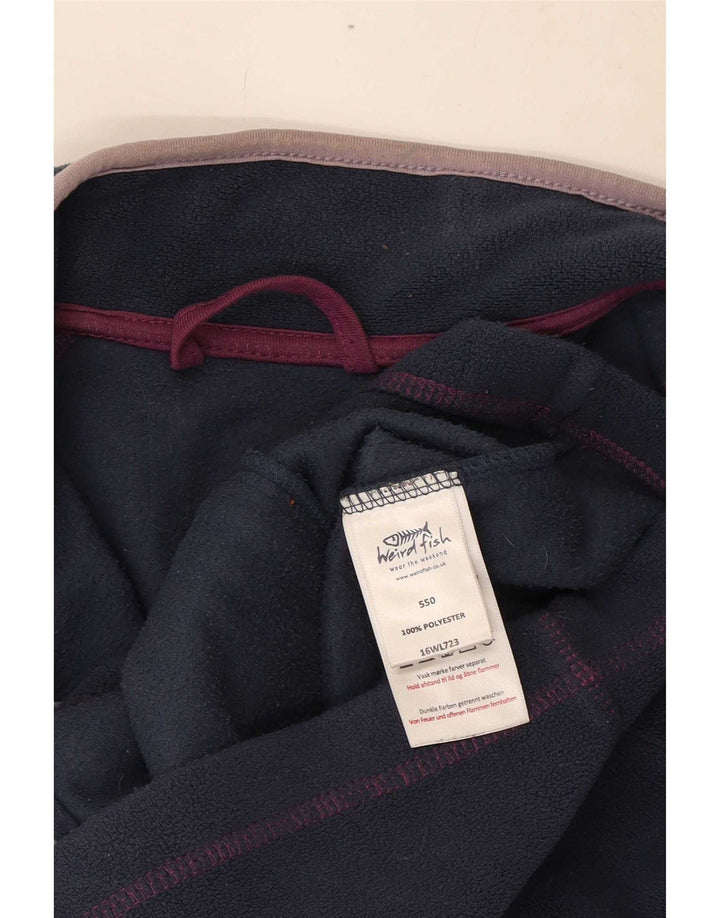 Weird Fish Γυναικείο Fleece Jacket UK 12 Medium Navy Blue Polyester