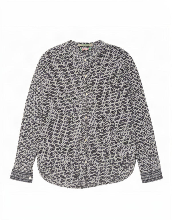 Scotch & Soda Γυναικείο πουκάμισο Oversized Μπλούζα US 1 XS Blue Geometric