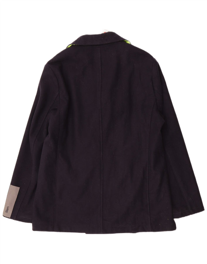 Slam Ανδρικό παλτό μπιζελιού UK 42 XL Navy Blue Wool