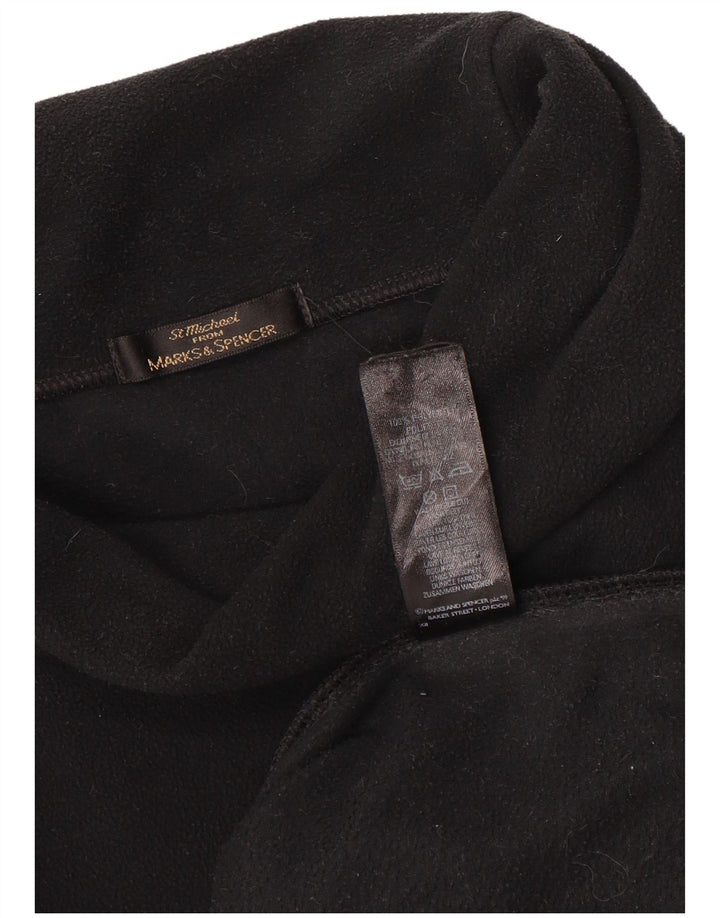 Marks & Spencer Γυναικείο υπερμεγέθη Fleece Jumper UK 18 XL μαύρο πολυεστέρα