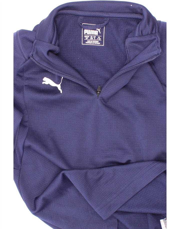 Puma Boys Φόρμουλα πουλόβερ με φερμουάρ 7-8 ετών Navy Blue