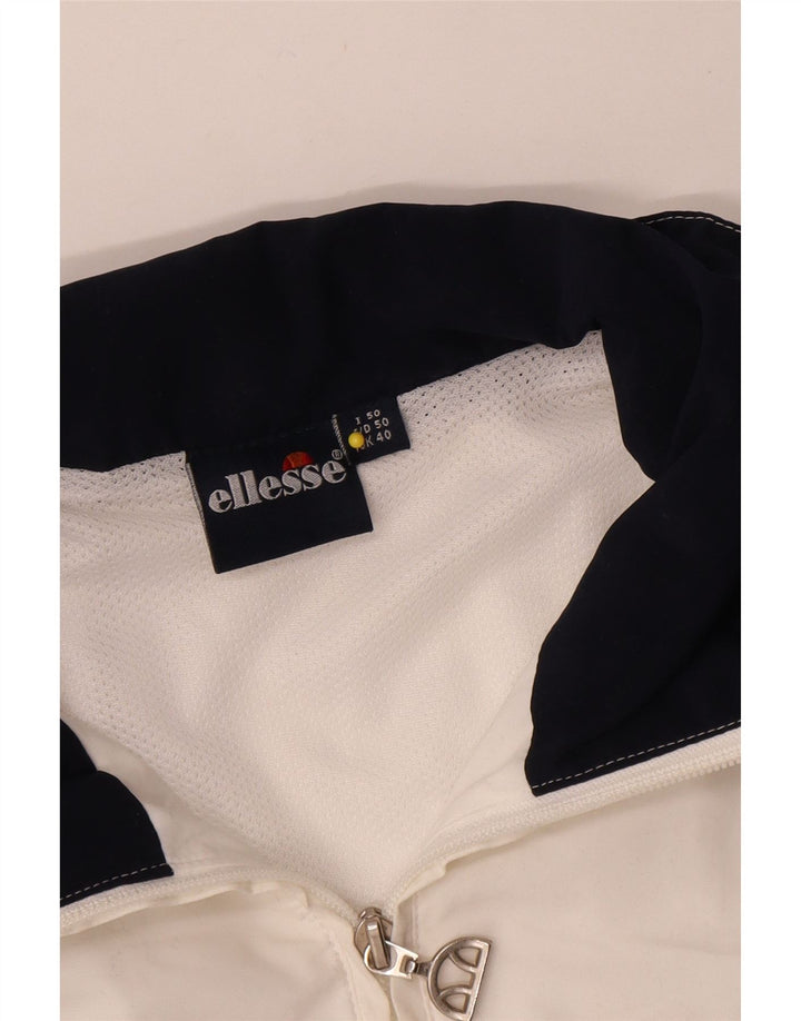 Ανδρική φόρμα Ellesse Top Jacket UK 40 Medium White Colourblock Polyester