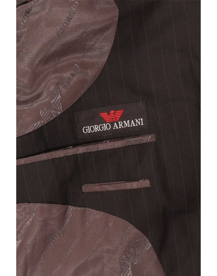 Giorgio Armani Ανδρικό σακάκι με 3 κουμπιά σακάκι UK 38 μέτριο μαύρο ρίγες