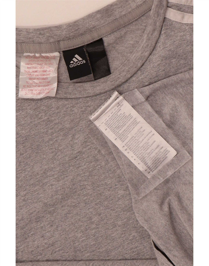 Ανδρικό T-Shirt Adidas Top XS Γκρι βαμβακερό