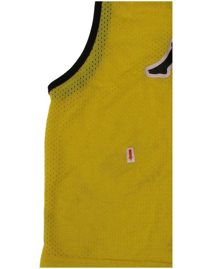 KAPPA Boys Graphic Vest Top 7-8 Years Yellow Polyester