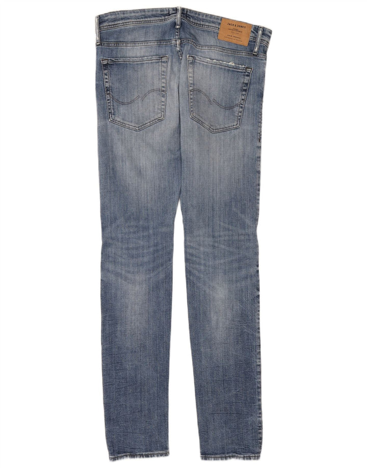 Jack & Jones Ανδρικό GLENN Distressed Slim Jeans W33 L34 Blue Cotton
