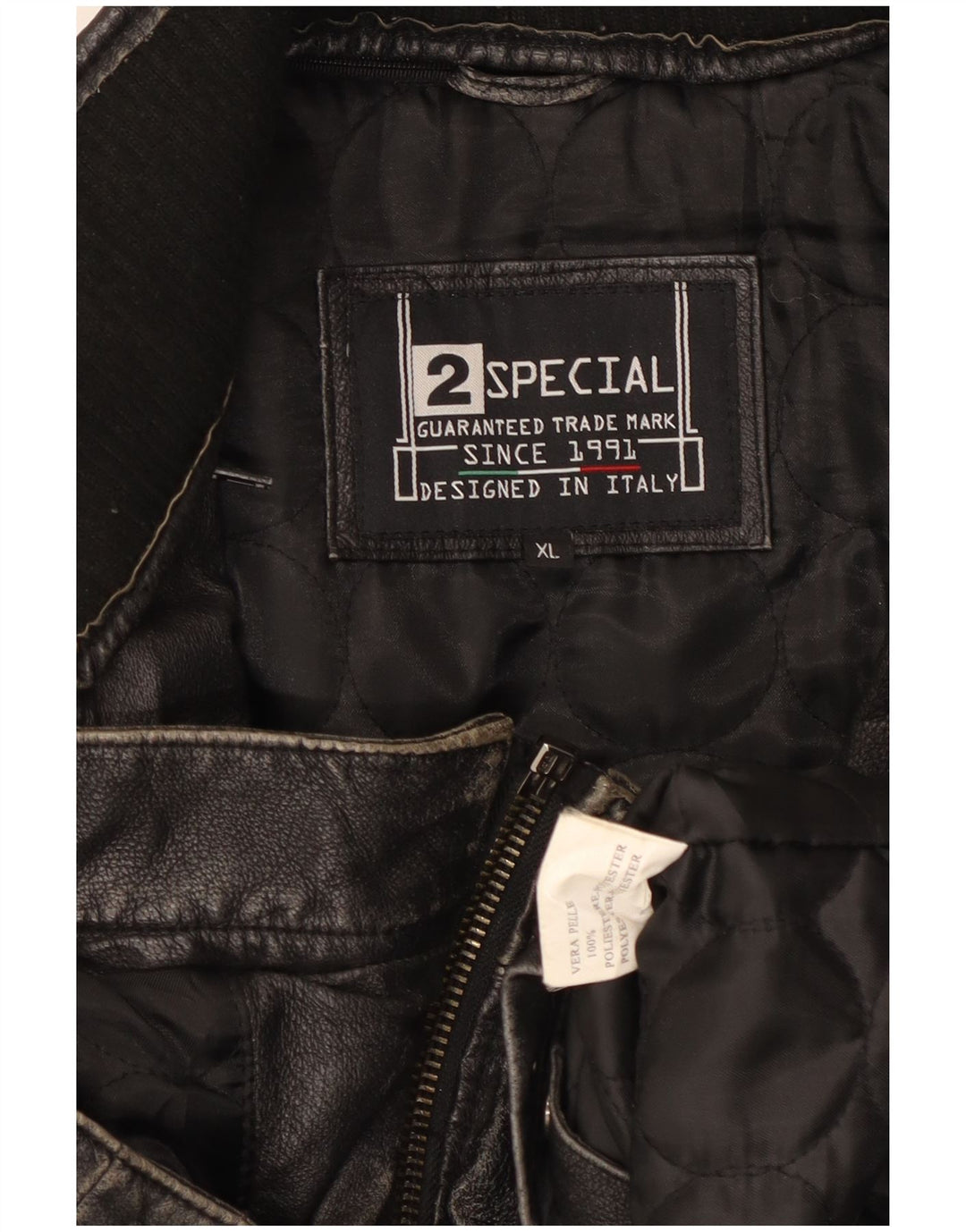 Vintage Ανδρικό Δερμάτινο Μπουφάν UK 42 XL Μαύρο Δερμάτινο