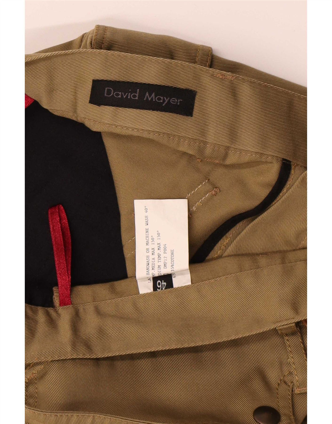 David Mayer Γυναικείο Bootcut Cargo Παντελόνι IT 46 Large W31 L29 Khaki