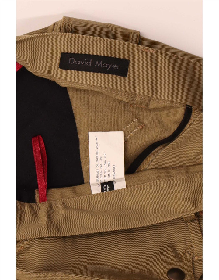 David Mayer Γυναικείο Bootcut Cargo Παντελόνι IT 46 Large W31 L29 Khaki