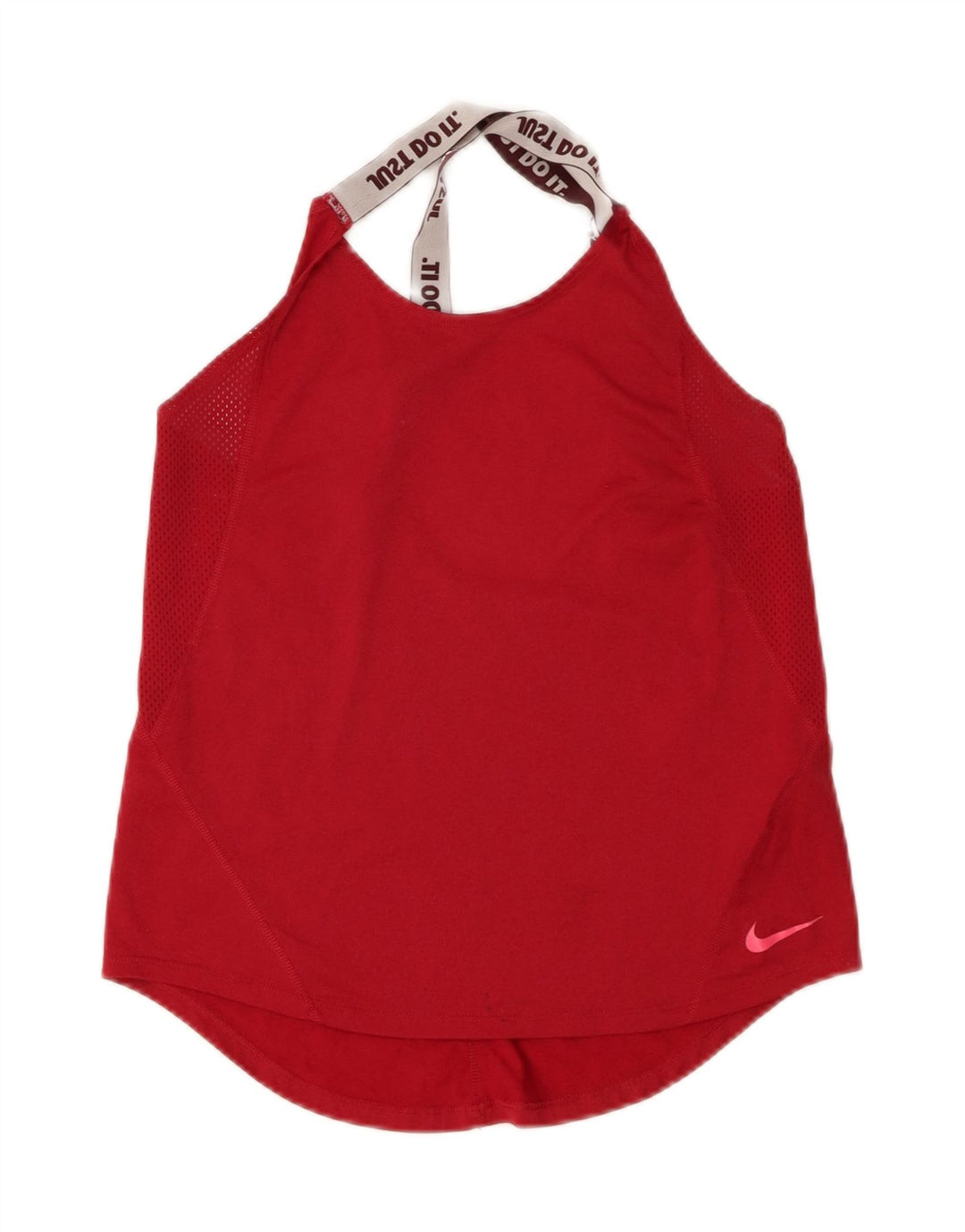 Γυναικείο γιλέκο Nike Dri Fit Top UK 12 Μεσαίο κόκκινο πολυεστέρα