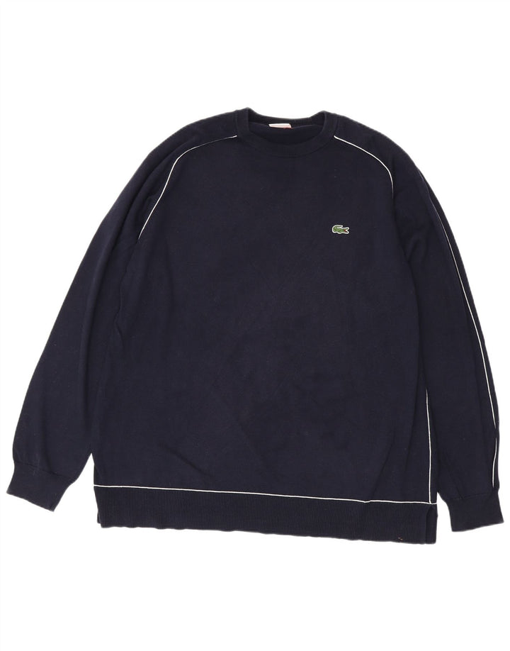 Ανδρικό πουλόβερ LACOSTE Live Crew Neck Jumper Μέγεθος 8 3XL Navy Blue Cotton