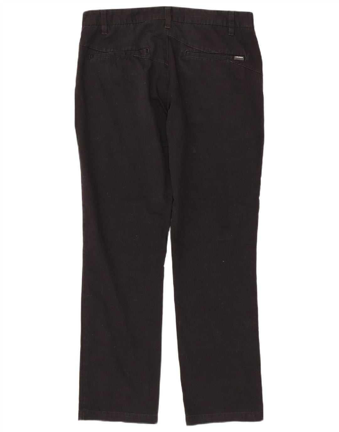 Ανδρικό ίσιο παντελόνι Chino Volcom W32 L30 μαύρο βαμβακερό