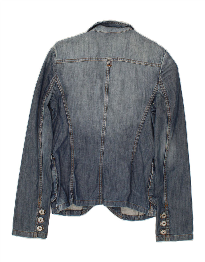 MAX & CO. Womens Denim Jacket UK 10 Small Navy Blue Cotton Vintage Max & Co. and Second-Hand Max & Co. from Messina Hembry 