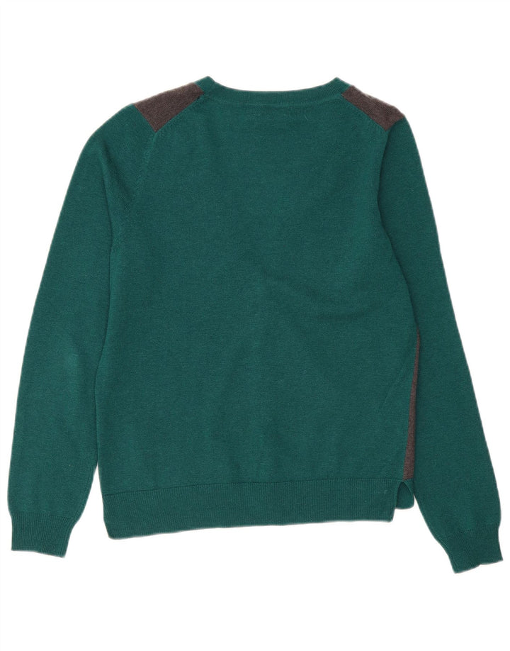 Massimo Dutti Γυναικείο πουλόβερ ζακέτα UK 14 Μαλλί μεσαίου πράσινου χρώματος