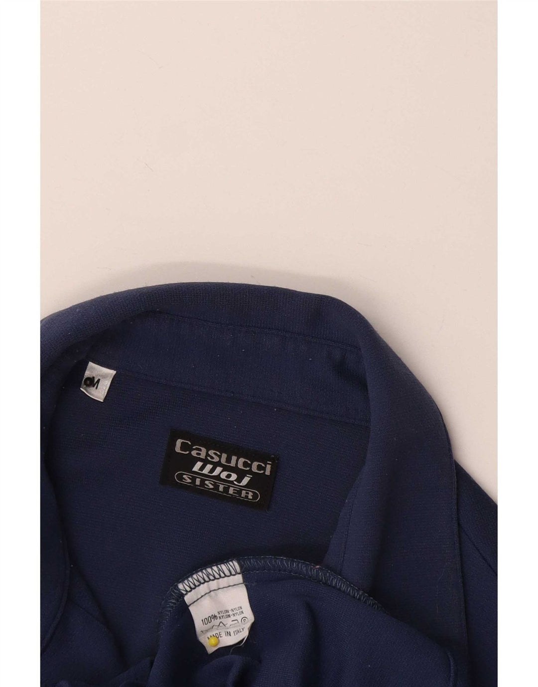 Casucci Γυναικείο πουκάμισο Μπλούζα UK 12 Medium Navy Blue Nylon