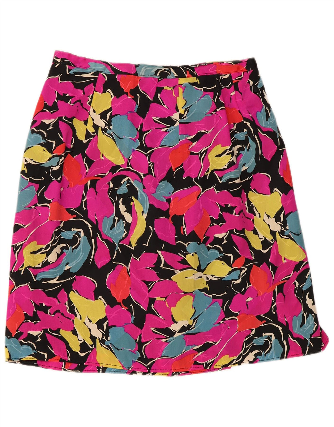 Vintage γυναικεία φούστα σε γραμμή Α W30 Μεσαίο ροζ Floral