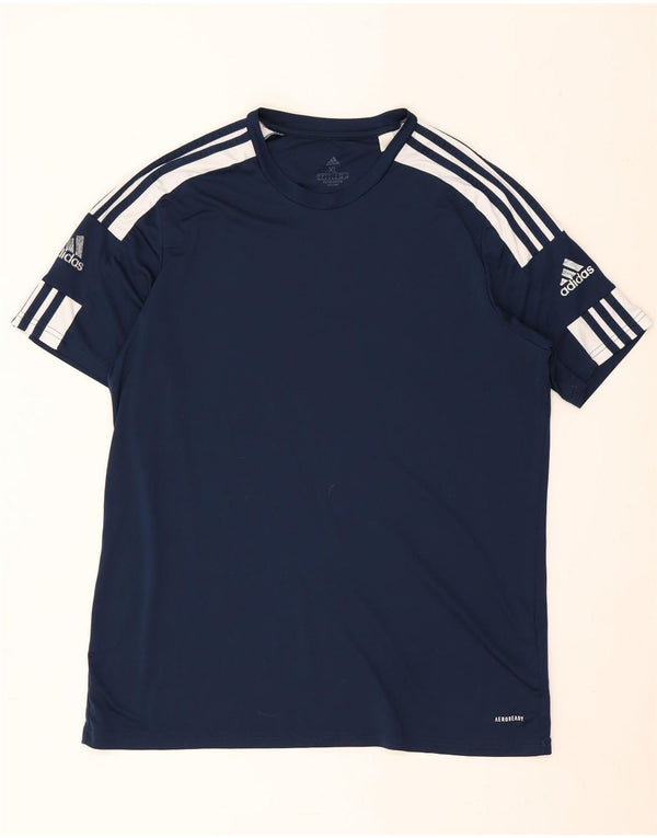 Adidas Ανδρικό T-Shirt Aeroready Top XL Navy Blue Polyester