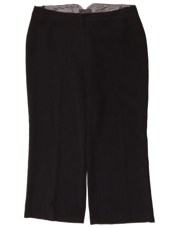 Marks & Spencer Γυναικείο φαρδύ παντελόνι casual UK 20 2XL W42 L30 μαύρο