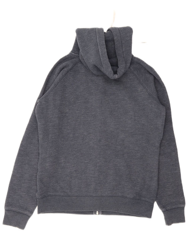 Jack Wills Γυναικείο πουλόβερ με κουκούλα με φερμουάρ UK 12 μεσαίο μπλε βαμβακερό