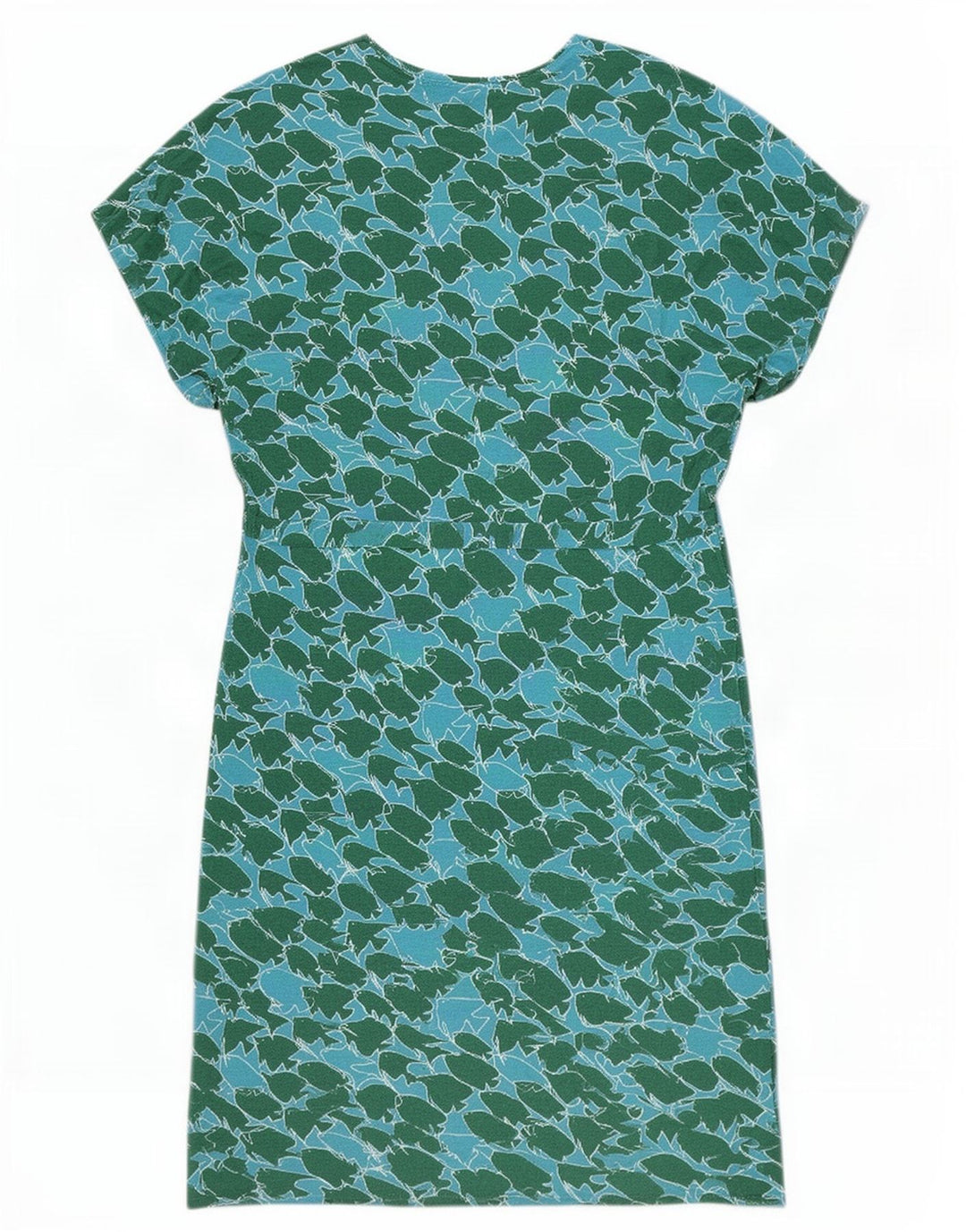 Sundek Γυναικείο Abstract Pattern Shift φόρεμα UK 10 Small Blue Viscose